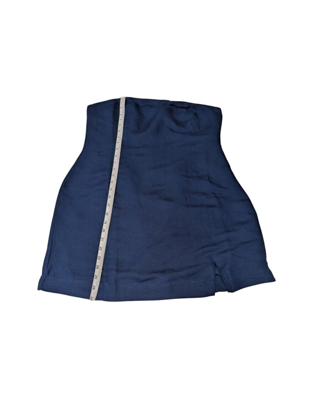 French Connection Strapless Linen Mini Dress Navy 10 NWT - Picture 7 of 13